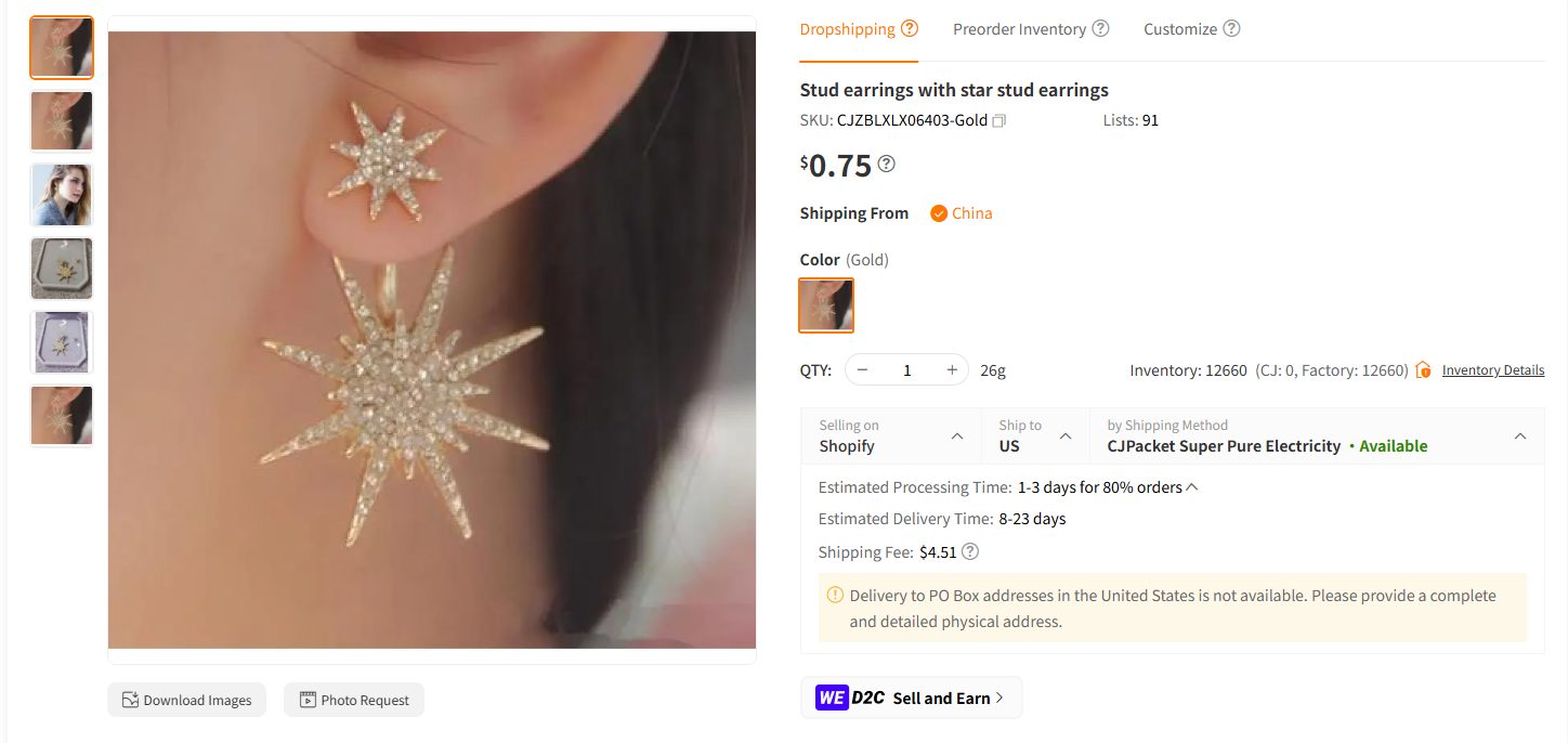 Birthstone Stud Earrings